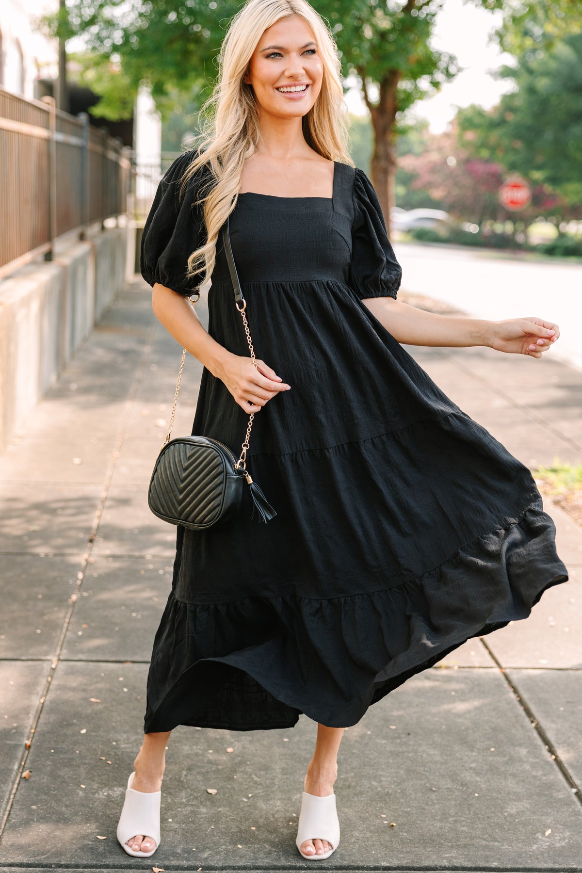 Think About It Black Midi Dress – Shop the Mint