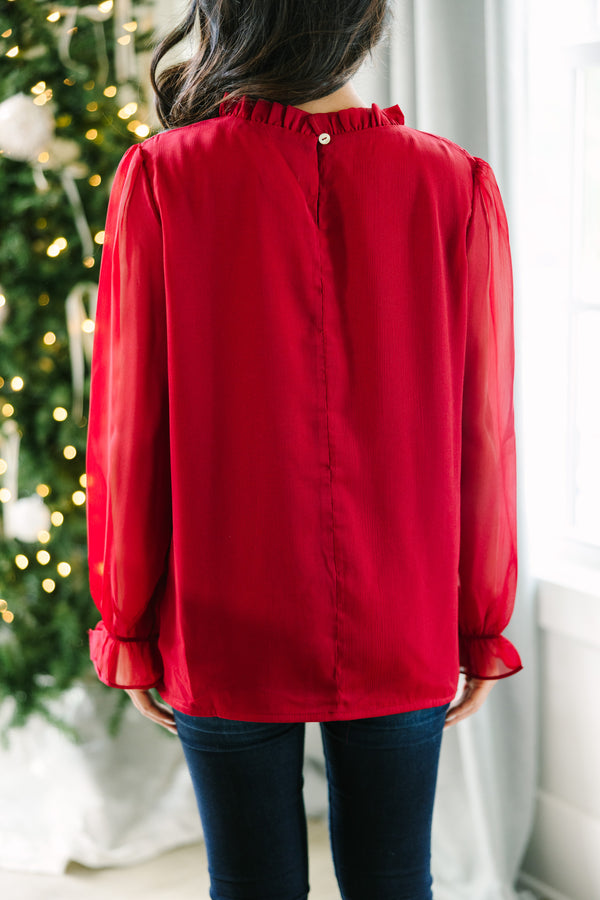 Dream Of The Day Red Blouse