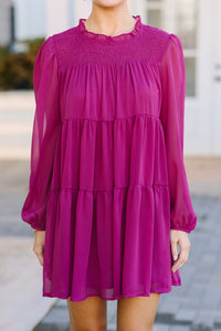 What You Love Magenta Purple Babydoll Dress