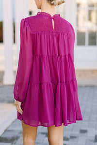 What You Love Magenta Purple Babydoll Dress
