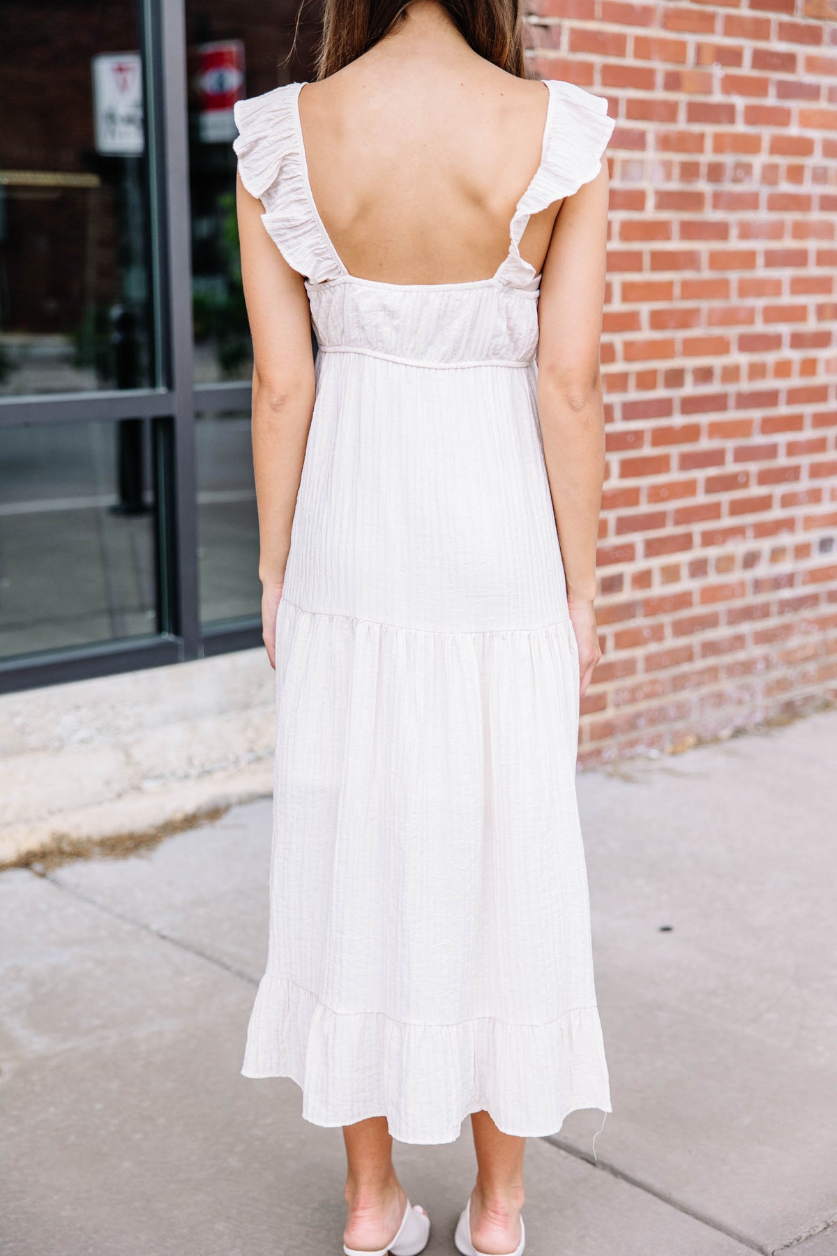 knee length dresses for ladies Tanya Taylor Leighton Dress | Cream Multi | XL | Adult main image 0