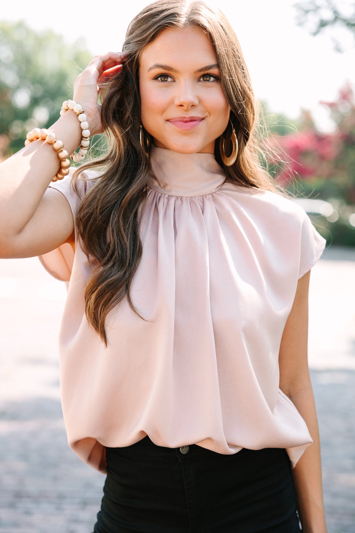 Take A Look Latte Brown Blouse – Shop the Mint