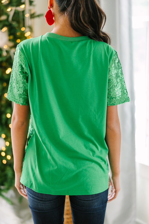 Womens Christmas Tops and Blouses Plus Light Up Shiny Tree Print