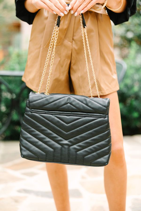All Over Black Quilted Purse – Shop the Mint