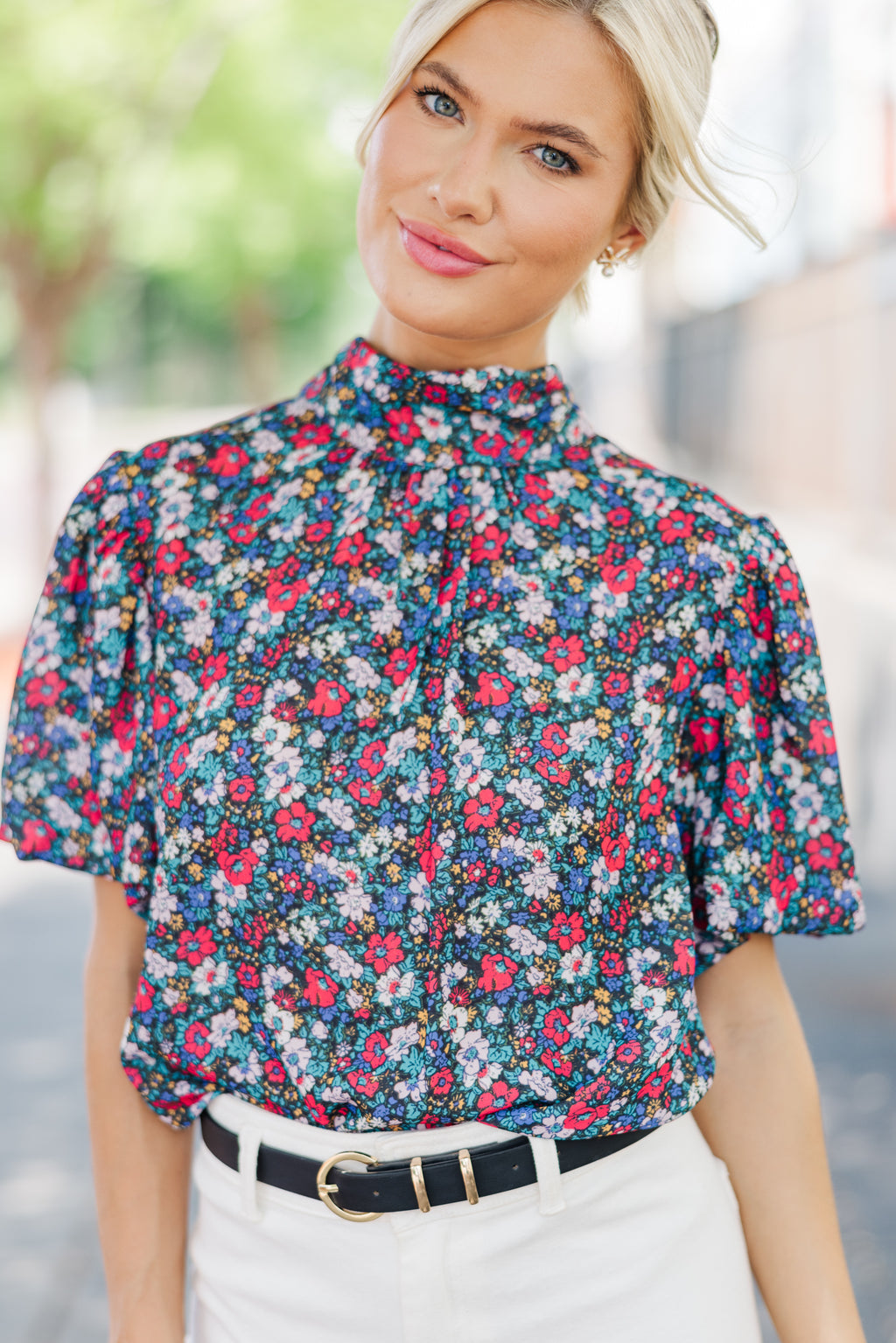 Can't Let You Go Black Floral Blouse – Shop the Mint