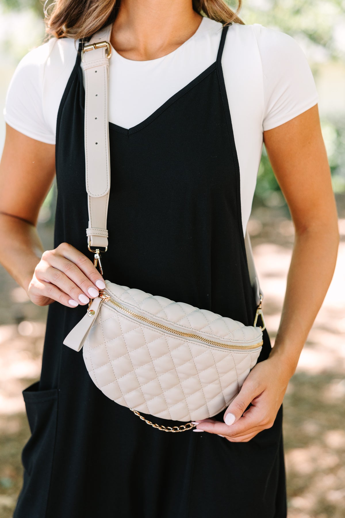 Chic Intuition Nude Quilted Belt Bag – Shop the Mint