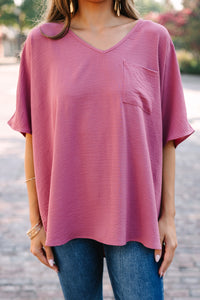 Couldn't Be Better Mulberry Pink Top