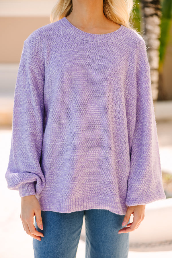 Scarlet Petals Bubble Sleeve Sweater