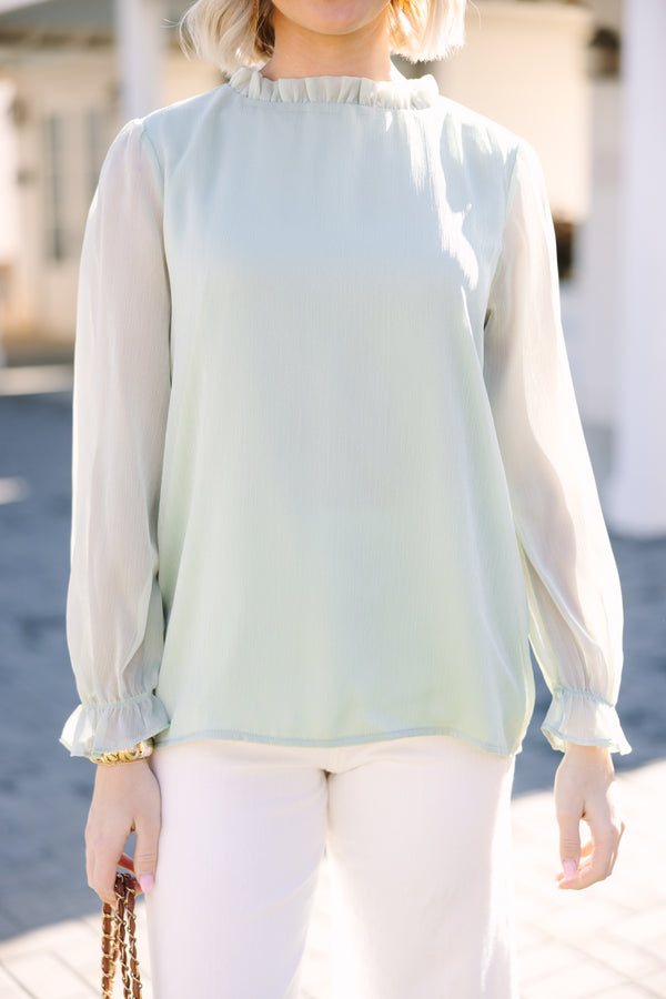 Dream Of The Day Green Blouse
