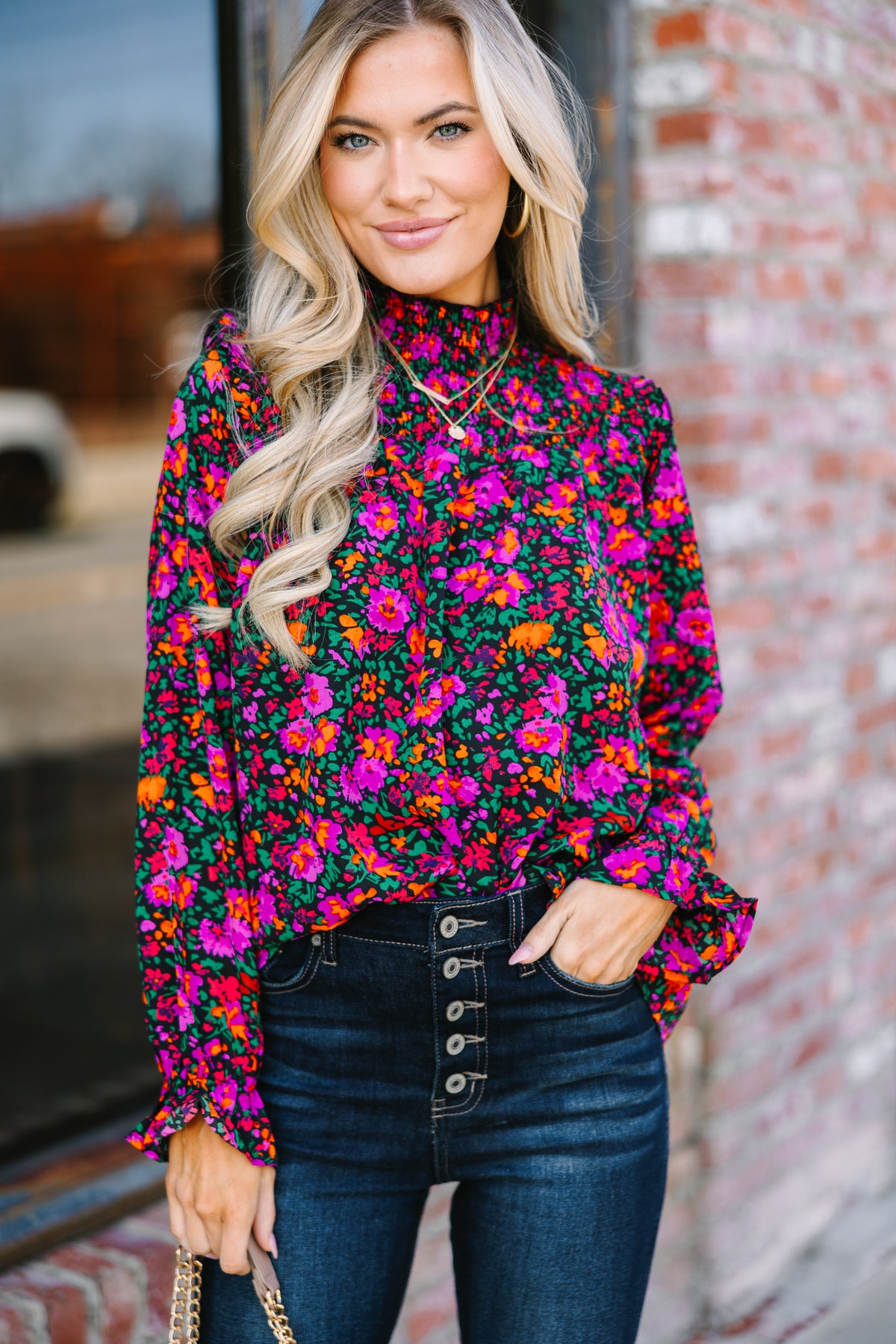Make It Yours Black Ditsy Floral Blouse – Shop the Mint