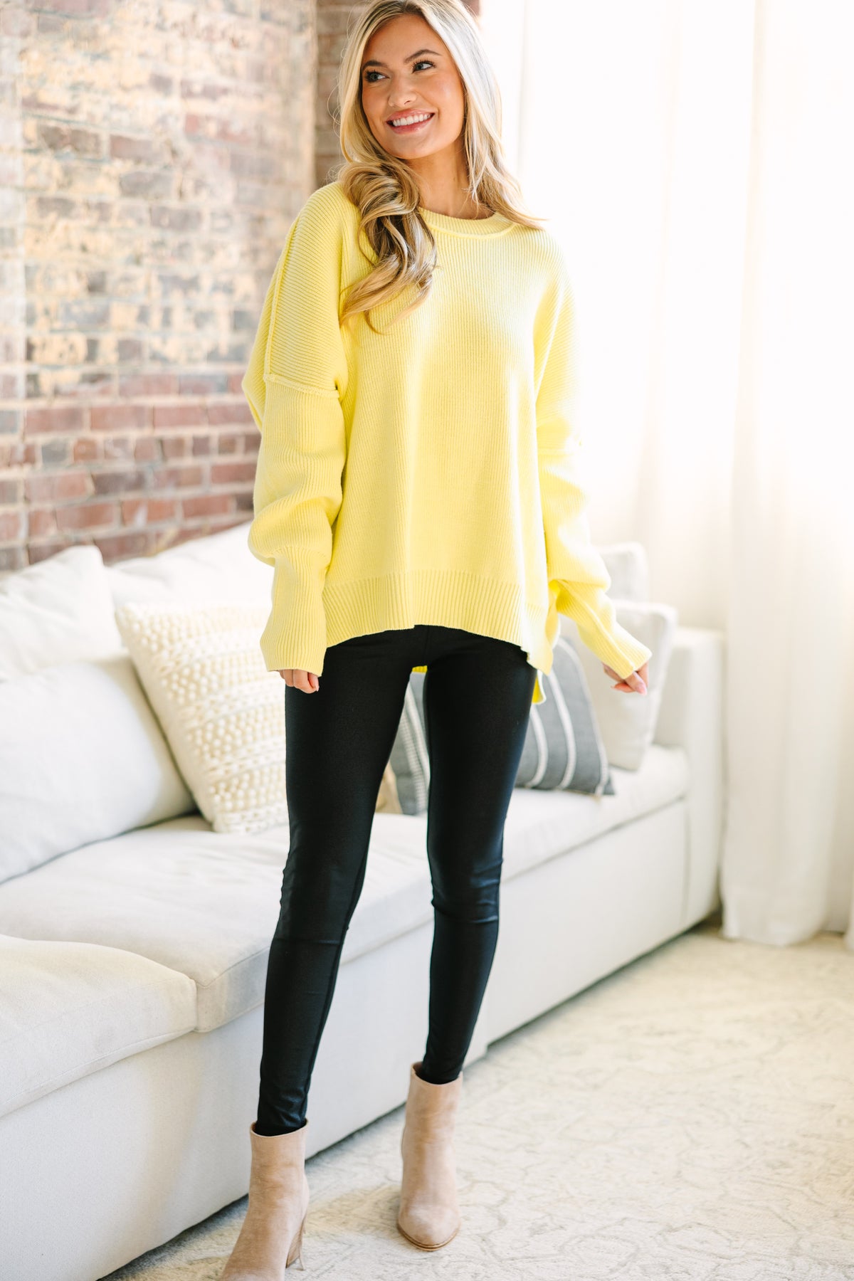 Give You Joy Yellow Dolman Sweater – Shop the Mint