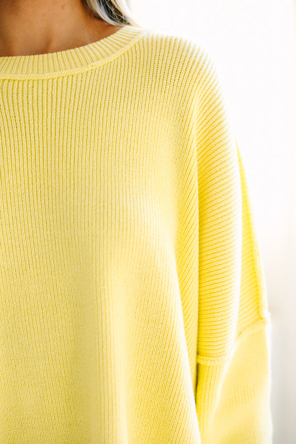 Give You Joy Yellow Dolman Sweater