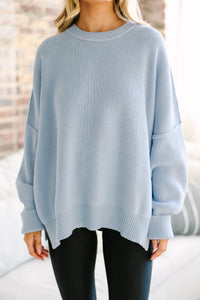 Give You Joy Light Blue Dolman Sweater