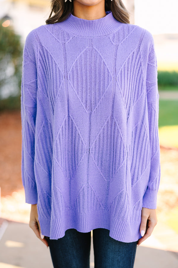 Walk The Walk Lavender Purple Sweater – Shop the Mint