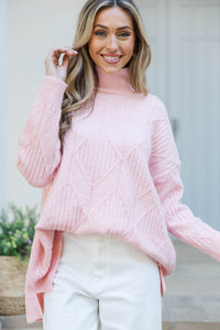 Walk The Walk Blush Pink Sweater