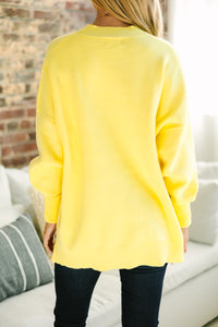 oversized yellow sweater, cute sweaters for women, boutique sweaters