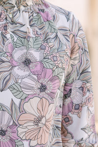 floral blouses, boutique blouses, ruffled blouses