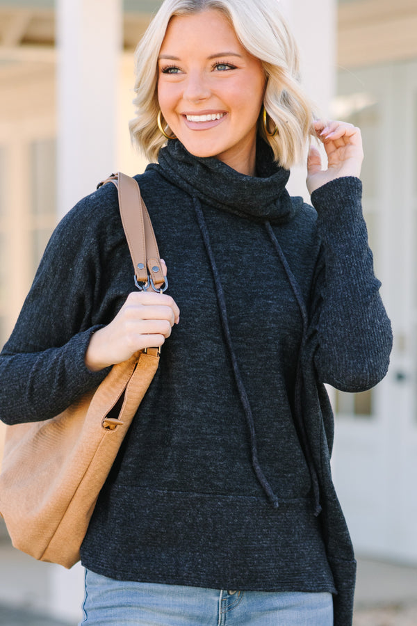 Realized Fun Charcoal Gray Turtleneck Tunic – Shop the Mint