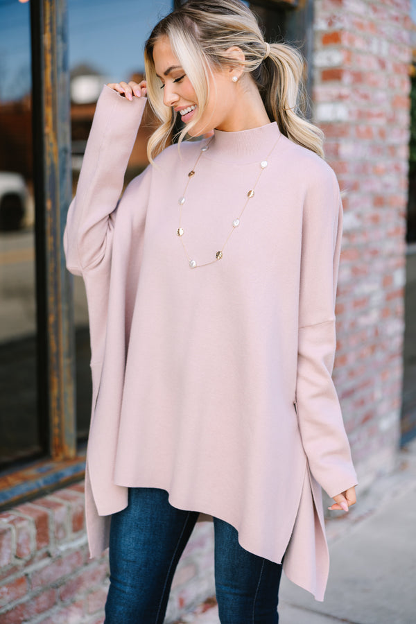 Paradise Back Sweater - Brown/Taupe