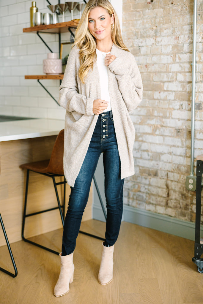 Call On Me Light Taupe Cardigan – Shop the Mint