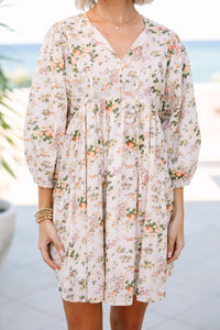 Call You Over Ivory White Floral Dress