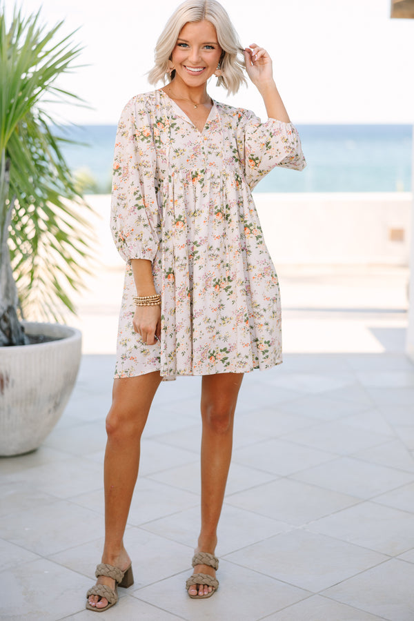 Call You Over Ivory White Floral Dress