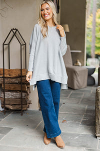Always Fun Heather Gray Tunic