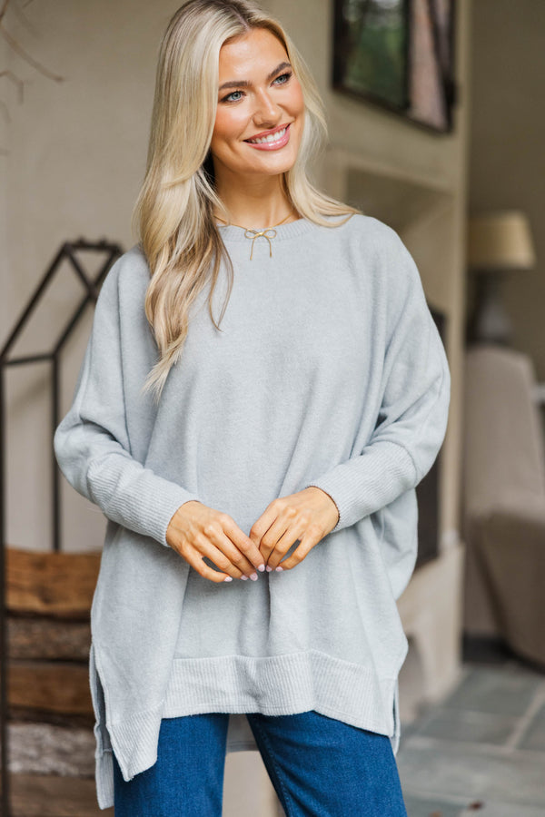 Always Fun Heather Gray Tunic