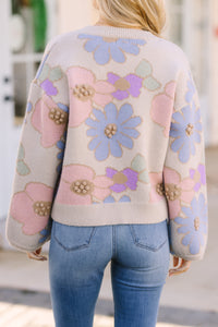 floral sweaters, muted colors, spring sweaters, cute sweaters