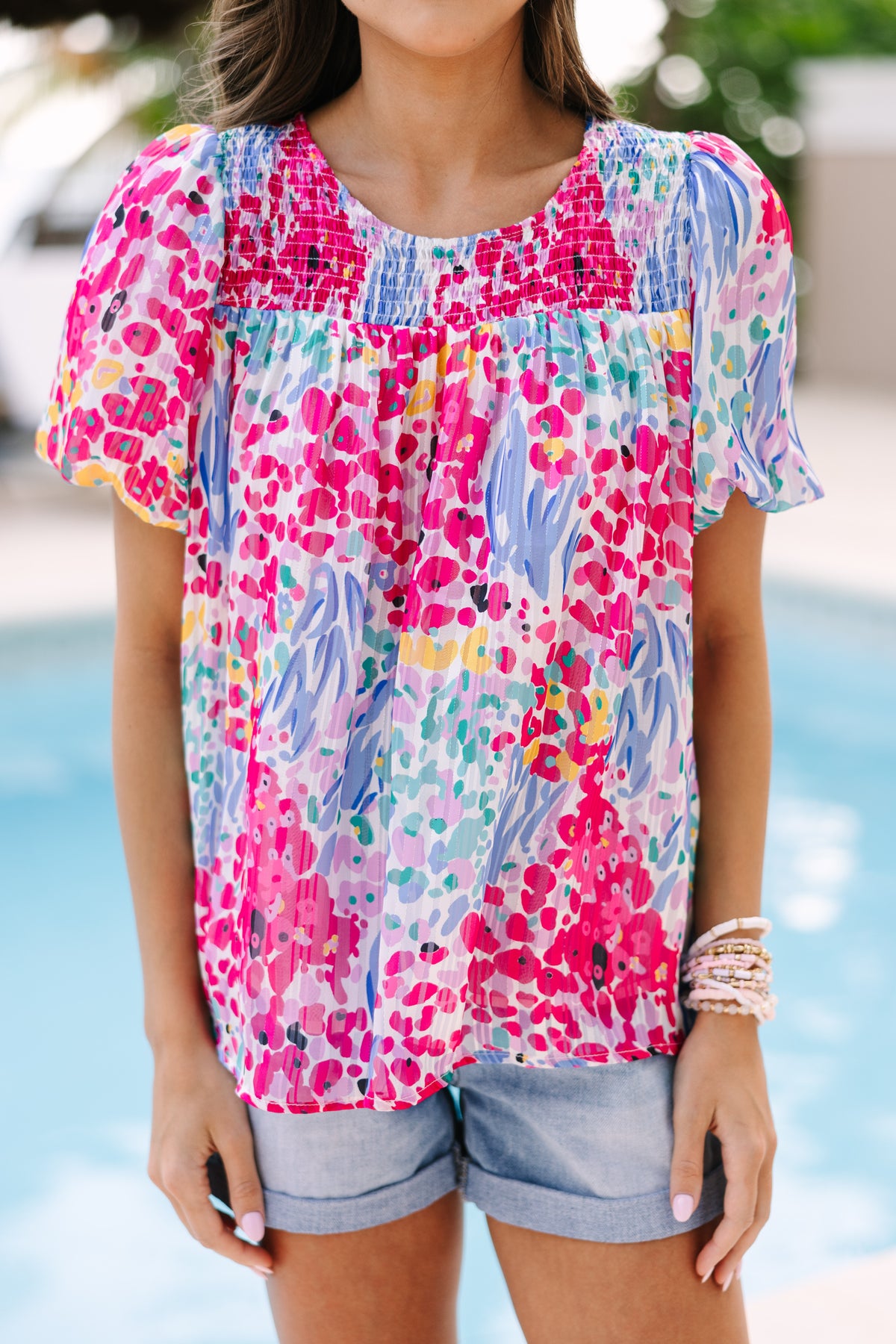 Find Your Peace Floral Blouse