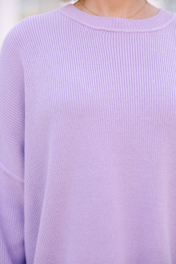oversized sweater, purple sweater, cozy sweater, women's sweaters