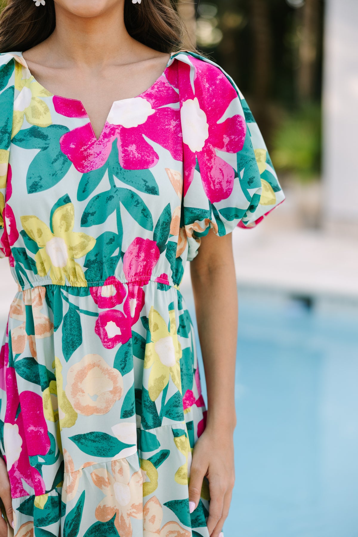 Odds Are In Your Favor Mint Green Floral Midi Dress – Shop the Mint