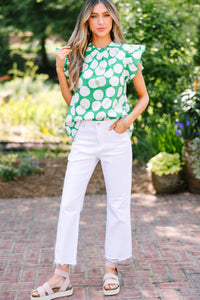 polka dot blouse, green blouses, trendy blouses for women
