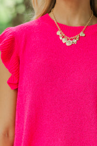 Certain Joy Fuchsia Pink Knit Top – Shop the Mint