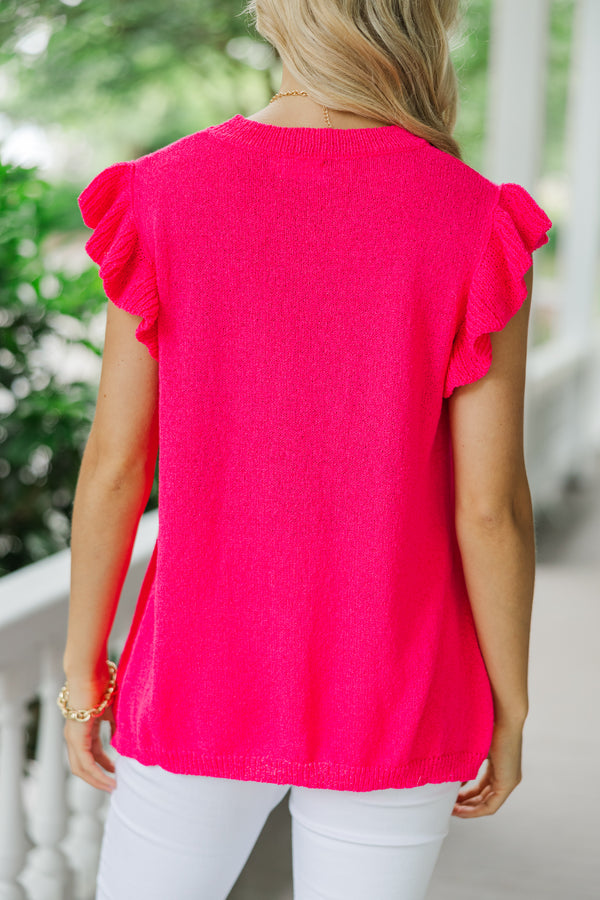 Certain Joy Fuchsia Pink Knit Top – Shop the Mint