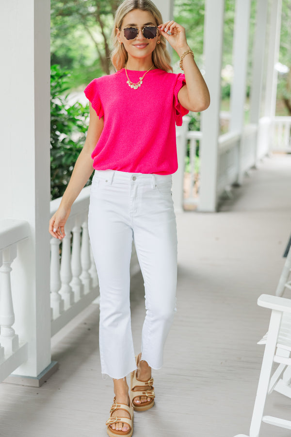 Certain Joy Fuchsia Pink Knit Top – Shop the Mint