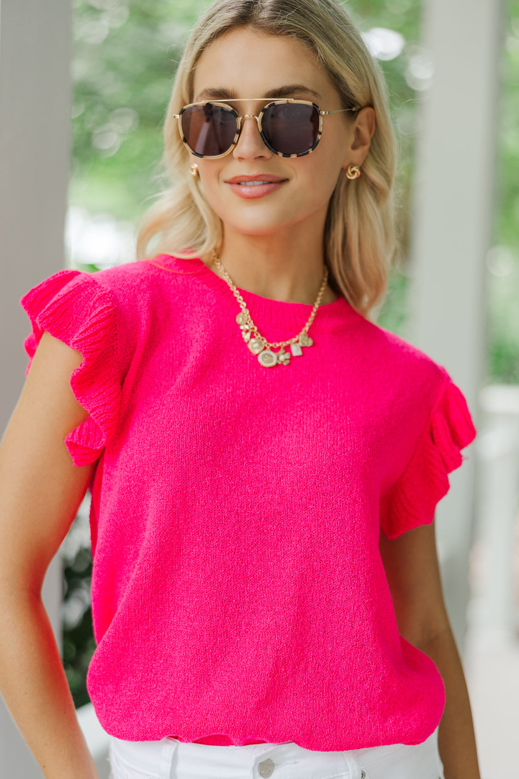 Certain Joy Fuchsia Pink Knit Top – Shop the Mint