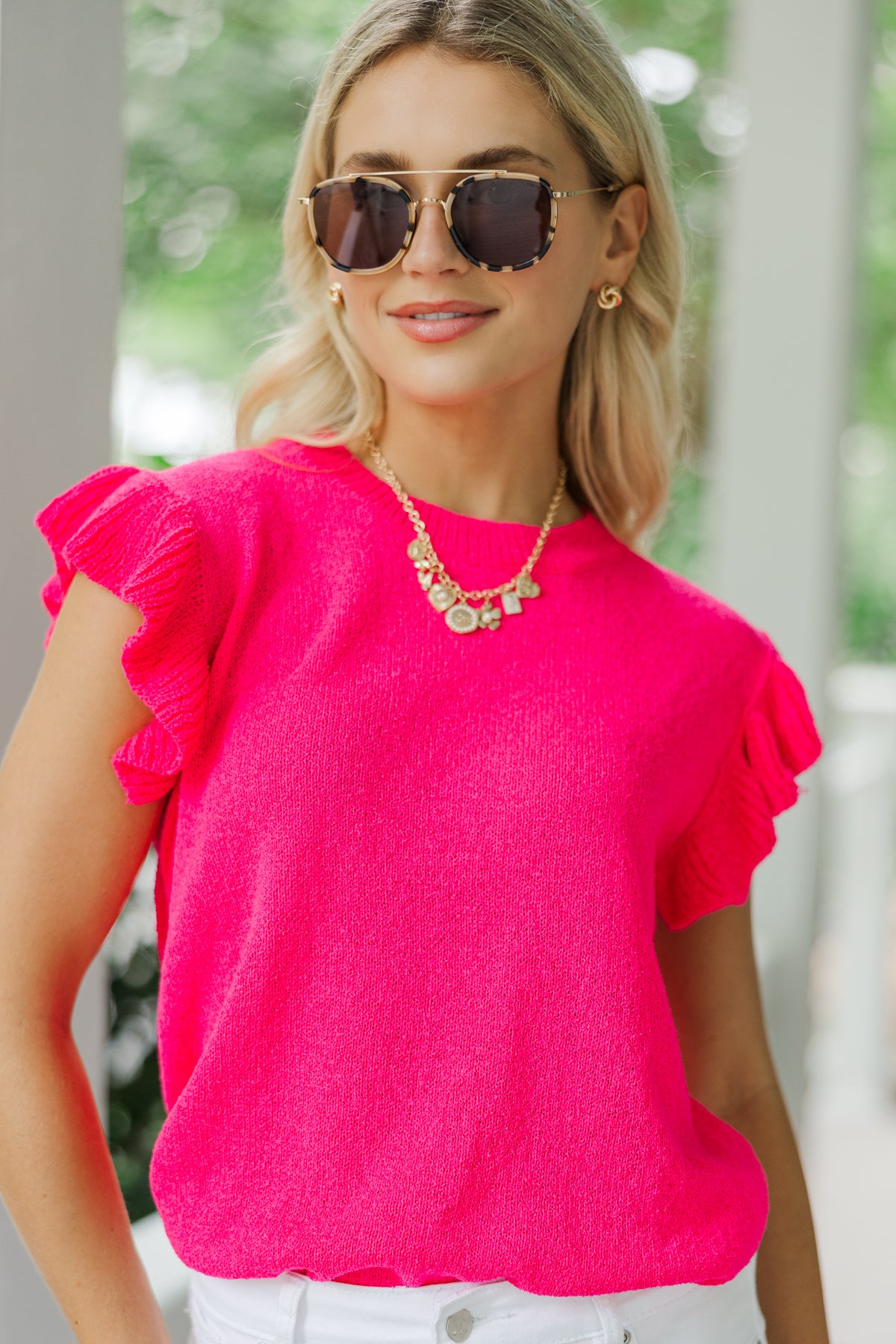 Certain Joy Fuchsia Pink Knit Top – Shop the Mint