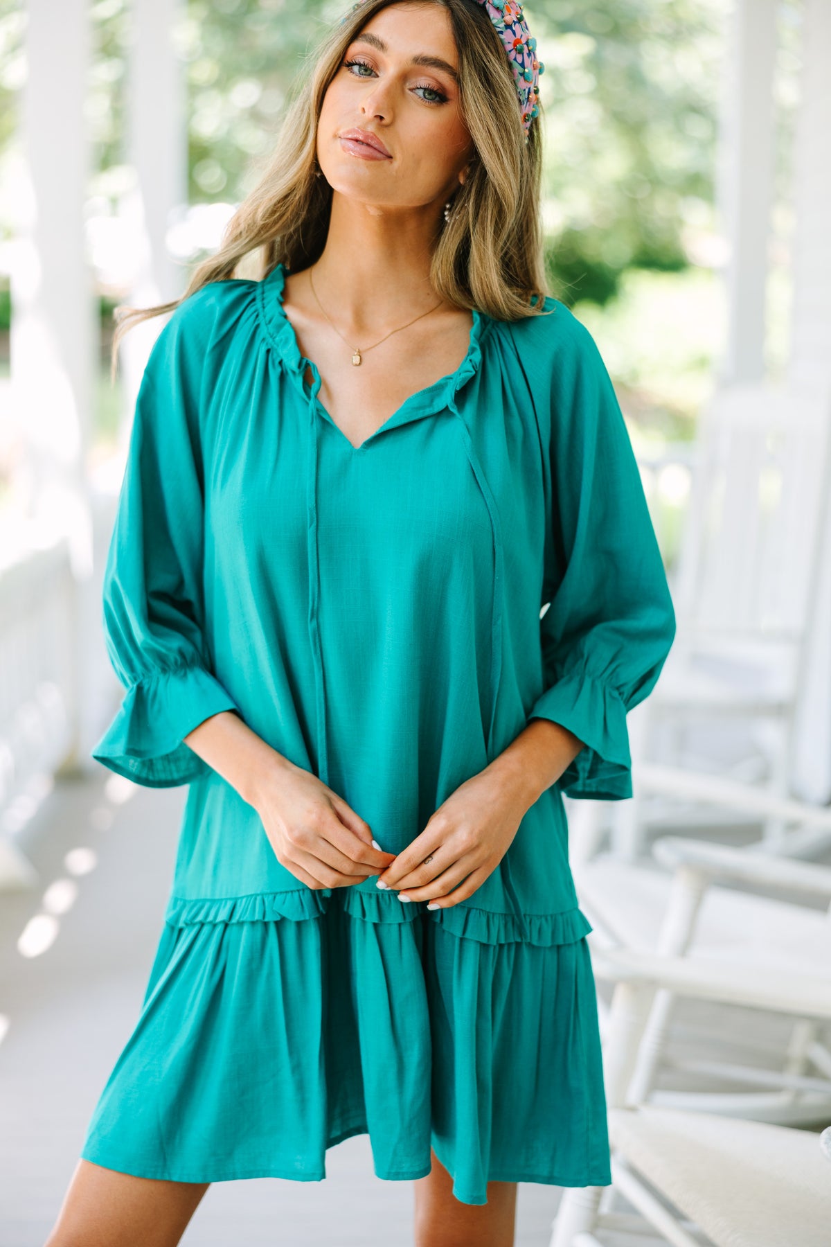 Laine Day Festival Dress Green main image 1