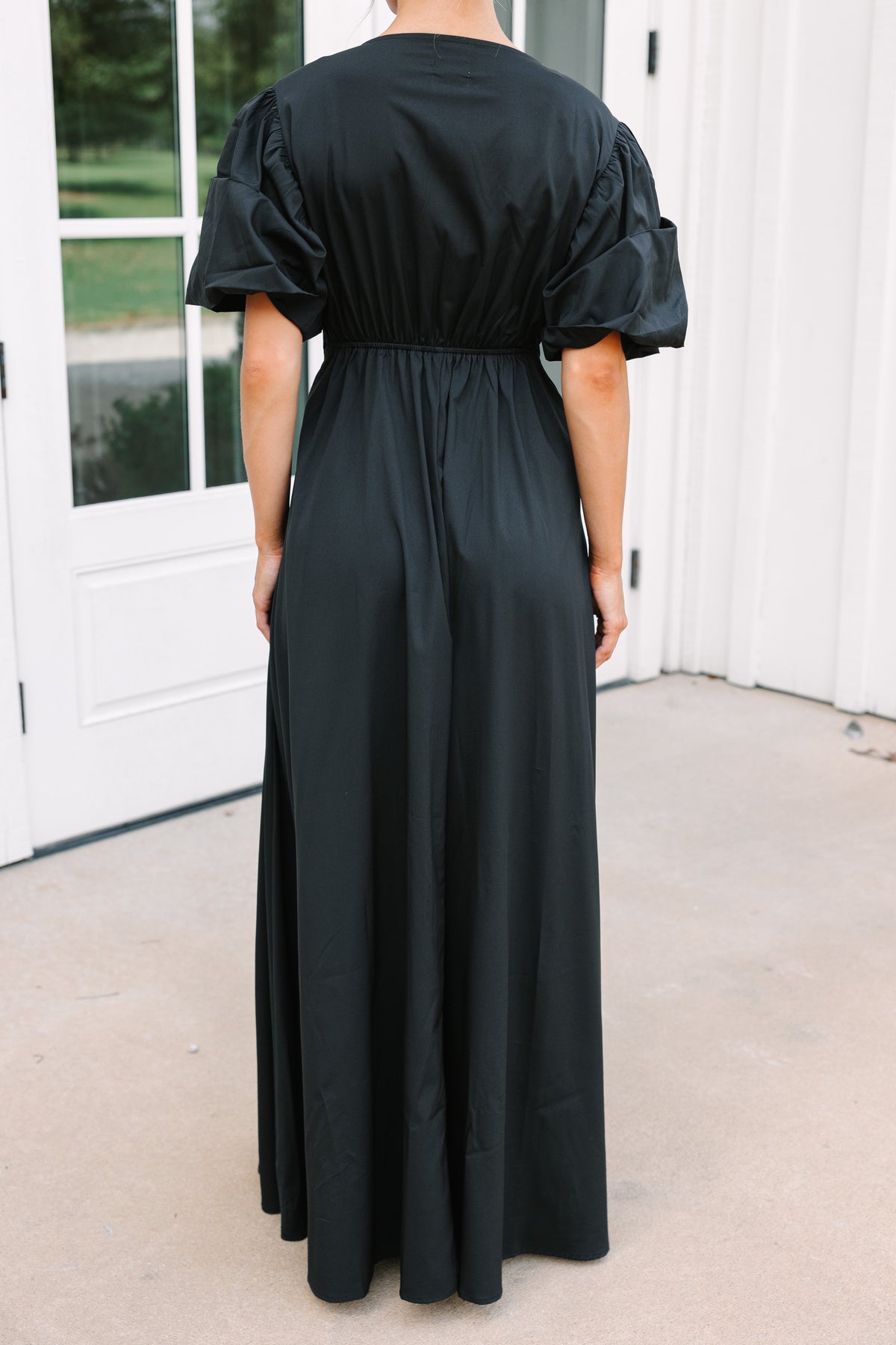 Keep It Up Black Puff Sleeve Maxi Dress – Shop the Mint