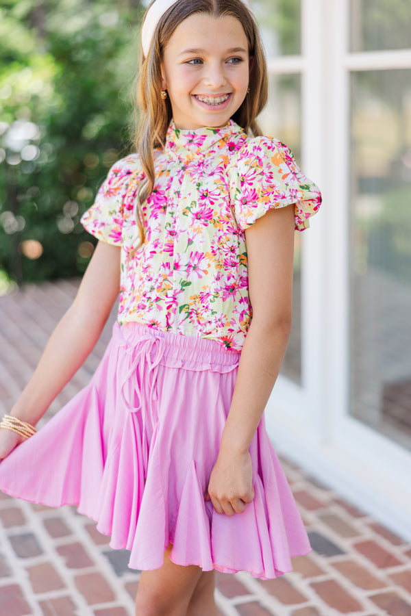 Girls: Look Your Way Pink Ruffled Skort