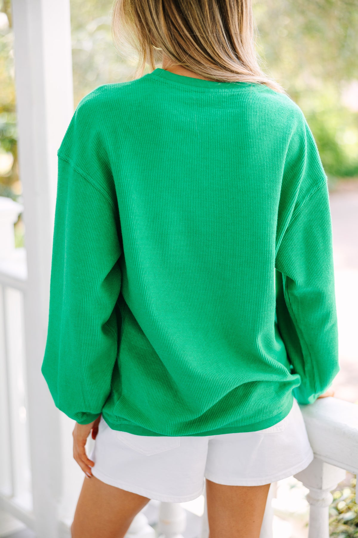 Women's Bolt Stripe Relaxed Hoodie Kelly Green