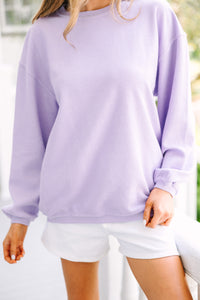 purple sweatshirt, corded sweatshirt, causal sweatshirt