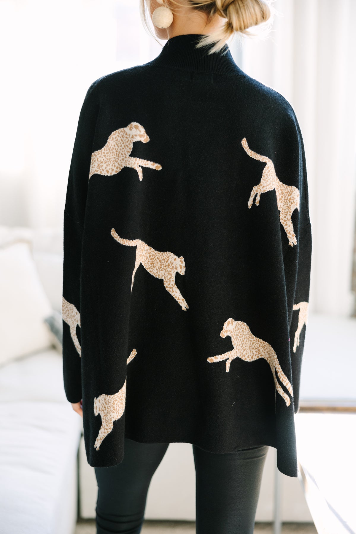 Quick Decisions Black Cheetah Sweater Shop the Mint