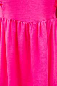 Call It Even Hot Pink Ruffled Dress