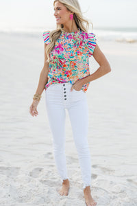 bold blouses, vibrant blouses, summer blouses for women