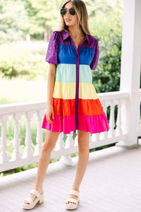 colorful dresses, colorblock dresses, fun dresses for women, colorful women's dresses