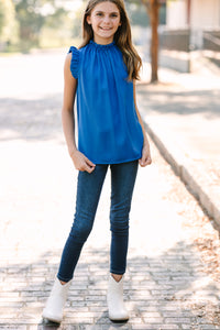 Girls: Put It To The Test Royal Blue Tank