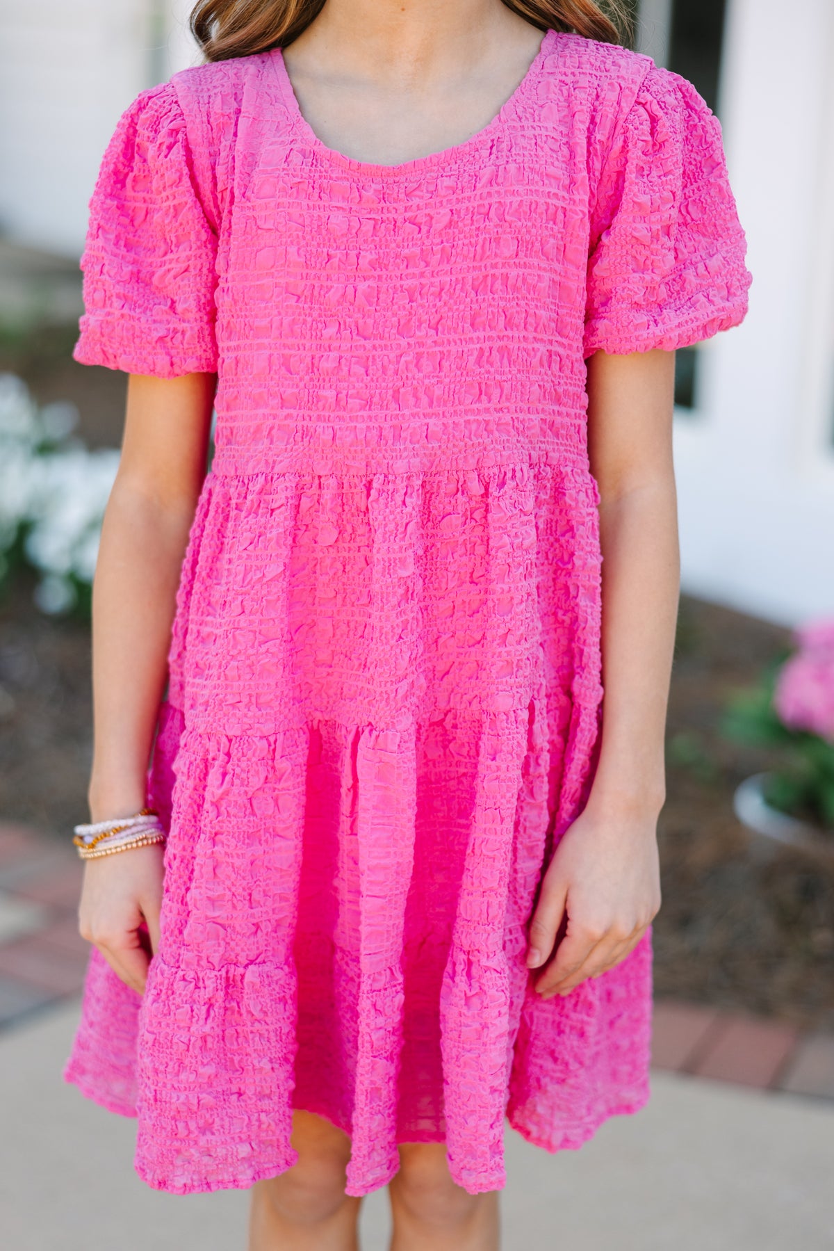 Pink and Mint Tiered Dress by Funtasia Too