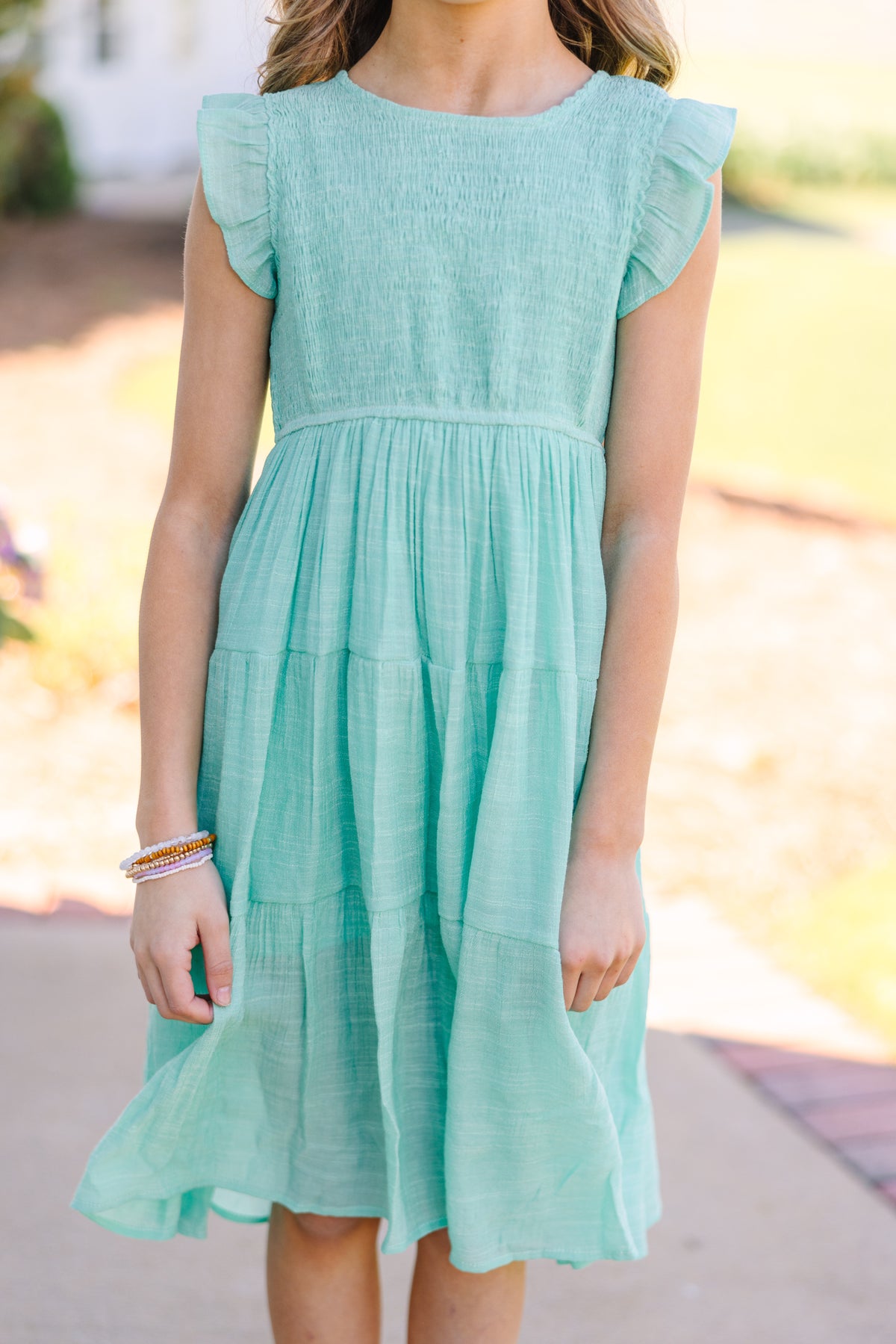 Mira Mint Green Midi Dress main image 0
